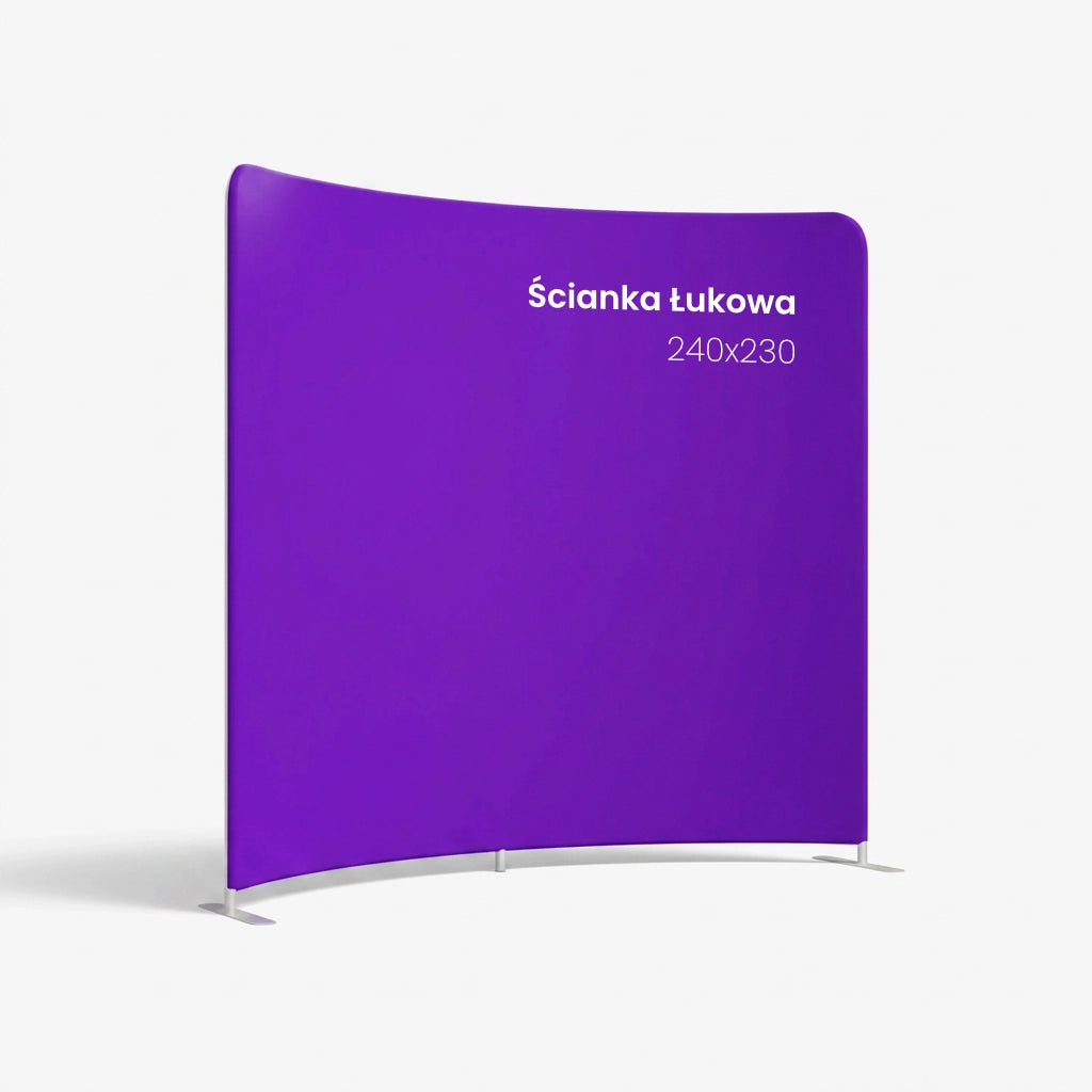 Curved Promotional Wall 240 x 230cm